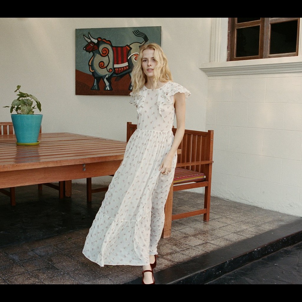 Doen Flora Dress Salt NWT